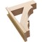 Ekena Millwork 7 1/2-in W x 24-in D x 32-in H Balboa Block Rough Cedar Woodgrain TimberThane Outlooker, Primed Tan OUTUR075X24X32BOA44RCPR - alternate 4